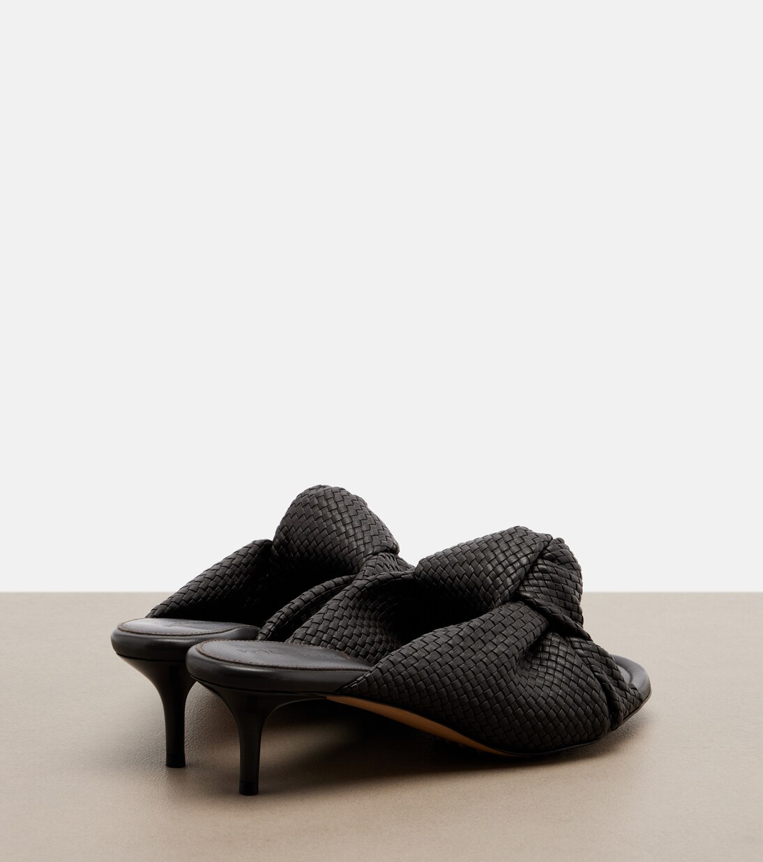 Cherry Intreccio leather sandals | Bottega Veneta