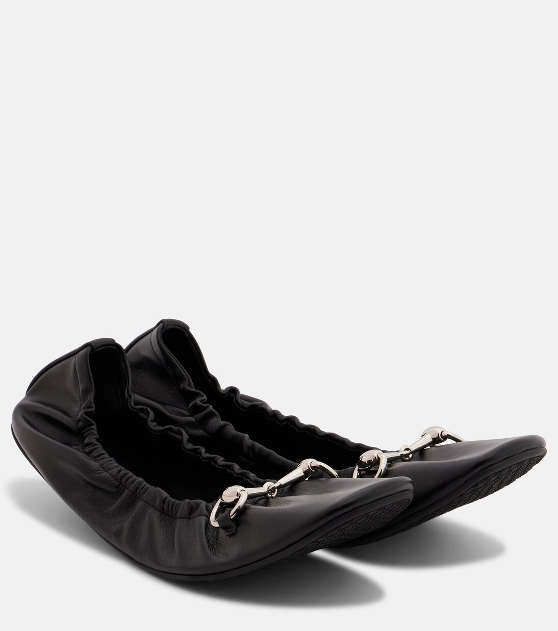 Prima Horsebit leather ballet flats | Gucci