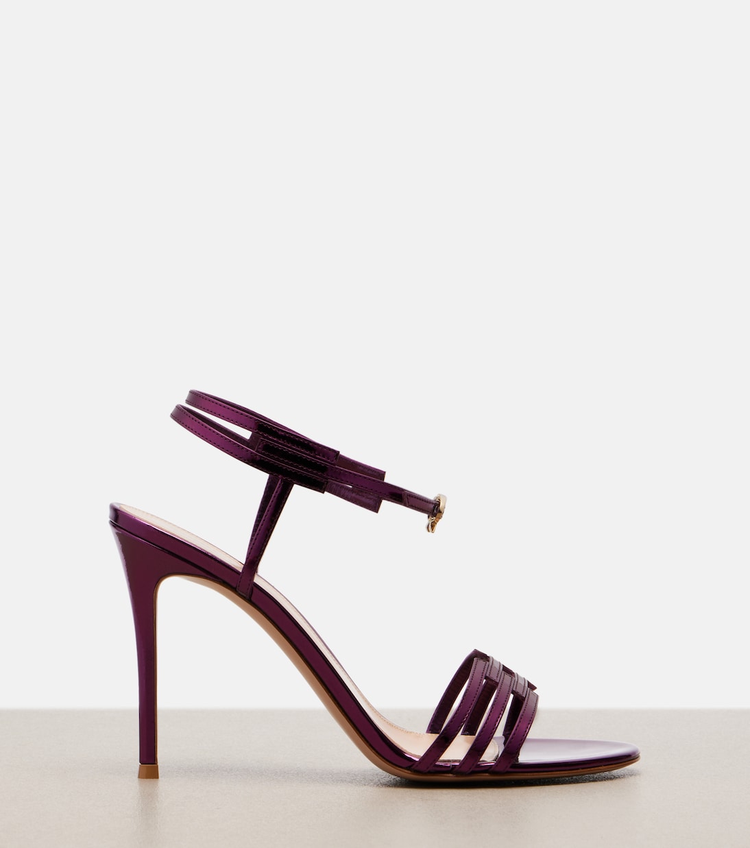 Metallic leather sandals | Gianvito Rossi