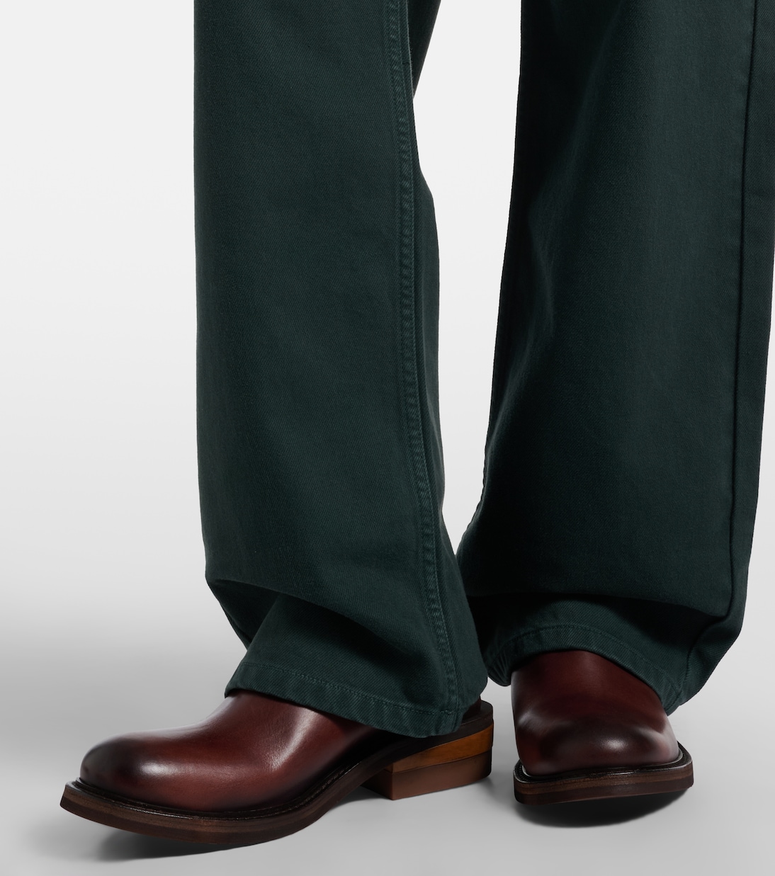 Foule leather clogs | Miu Miu