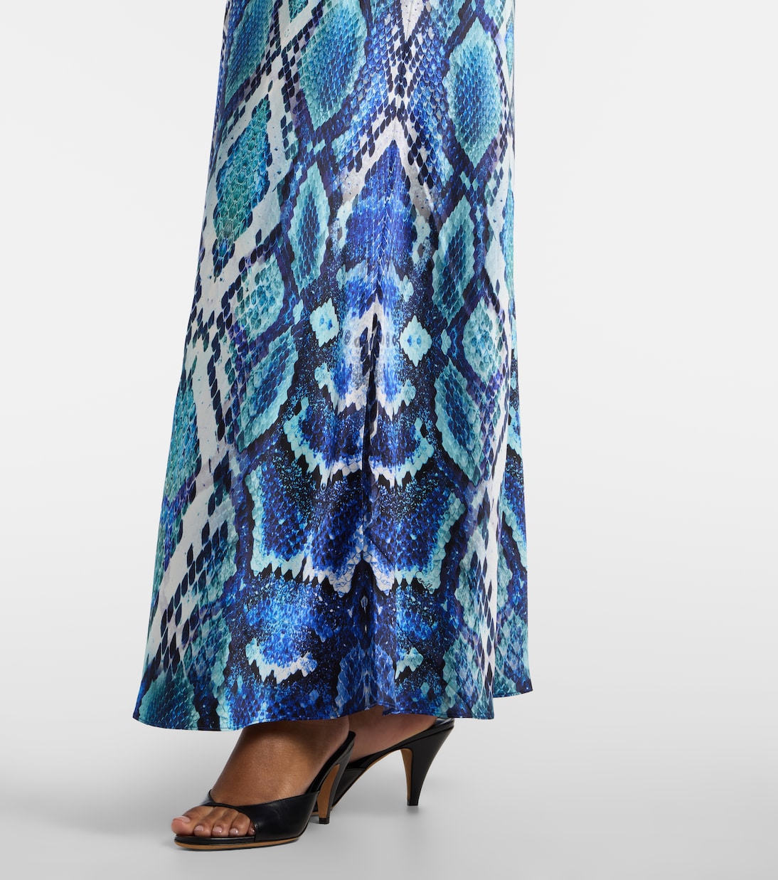 Animal-print silk slip dress | Camilla