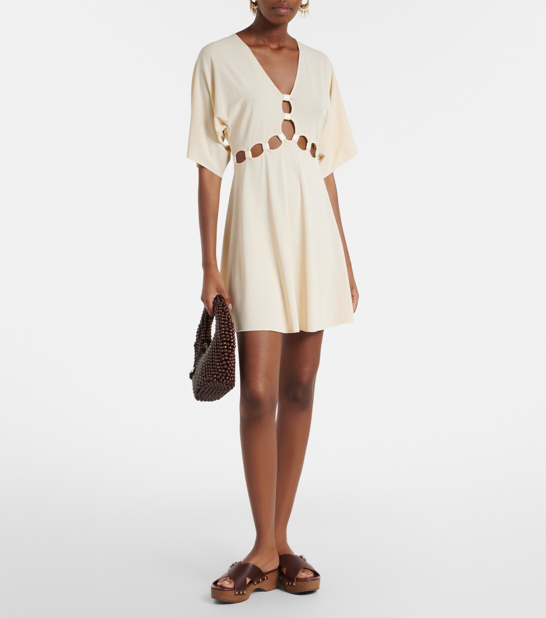 Connection cutout jersey minidress | Eres