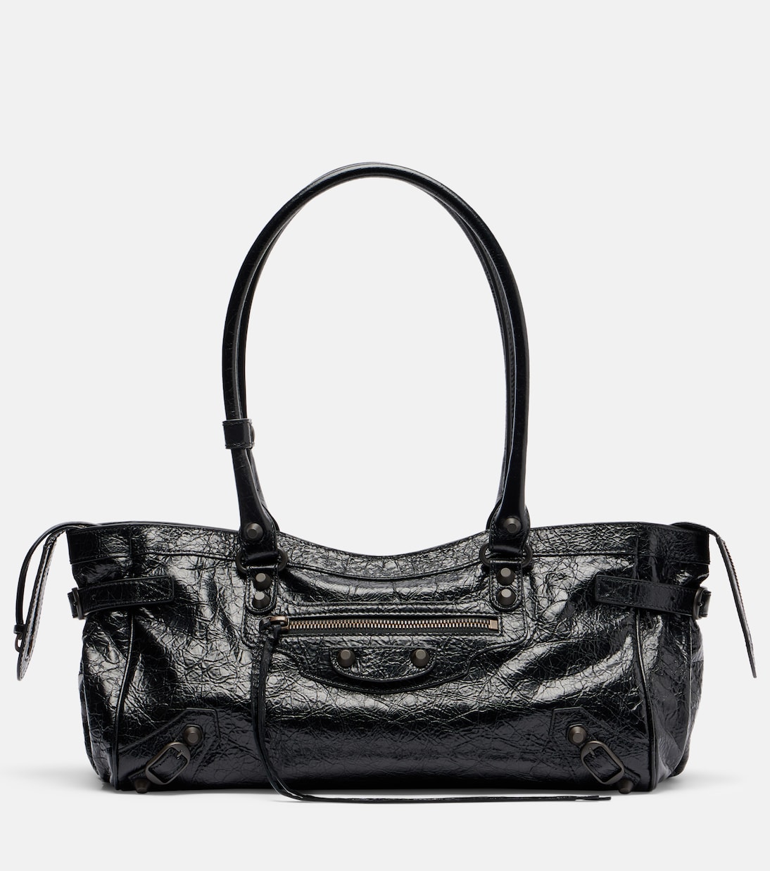 Le City East-West leather shoulder bag | Balenciaga