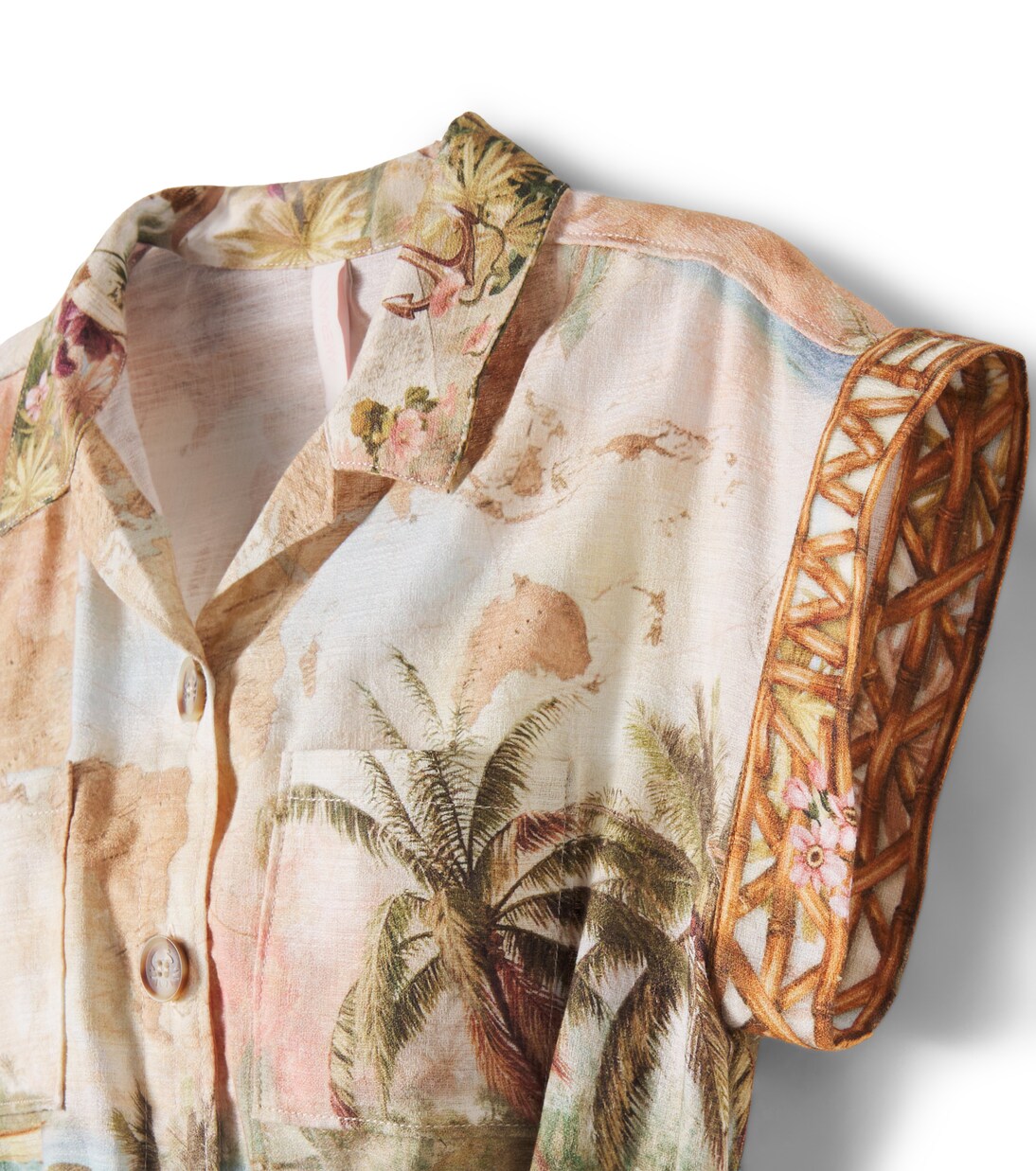 Mahon printed cotton romper | Zimmermann Kids