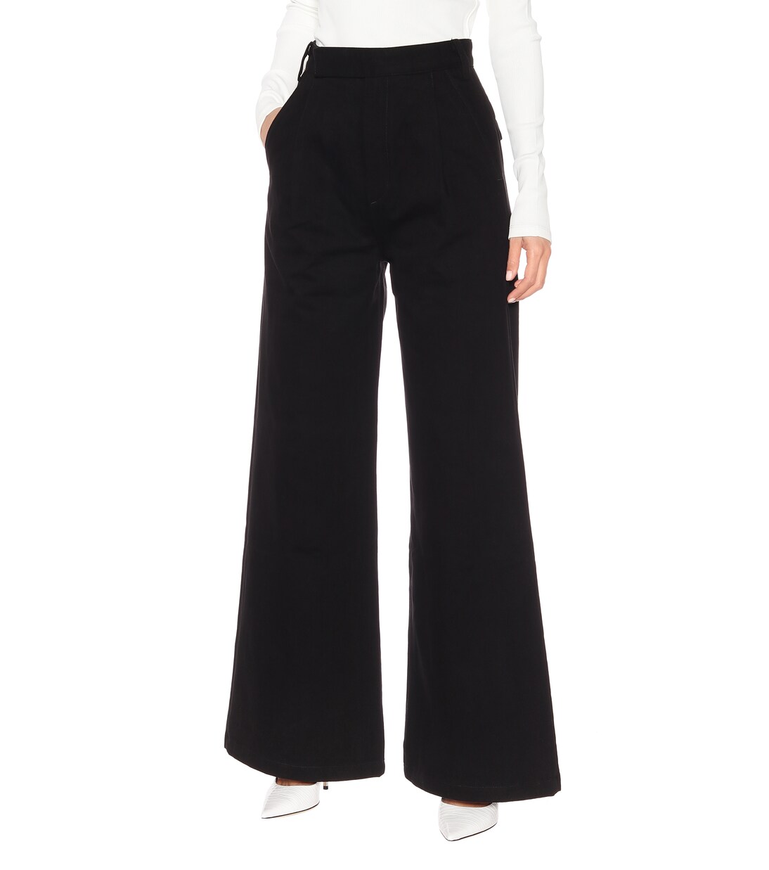 The Ultra Wide Leg cotton pants | Goldsign