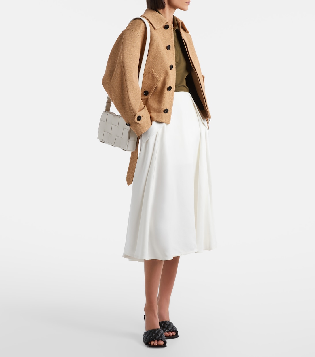 Cassette leather shoulder bag | Bottega Veneta