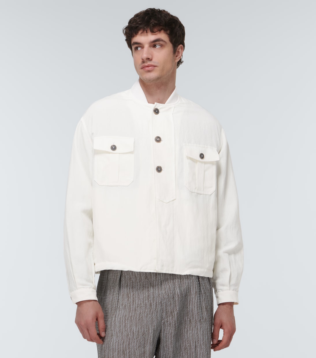 Linen and silk blazer | Giorgio Armani