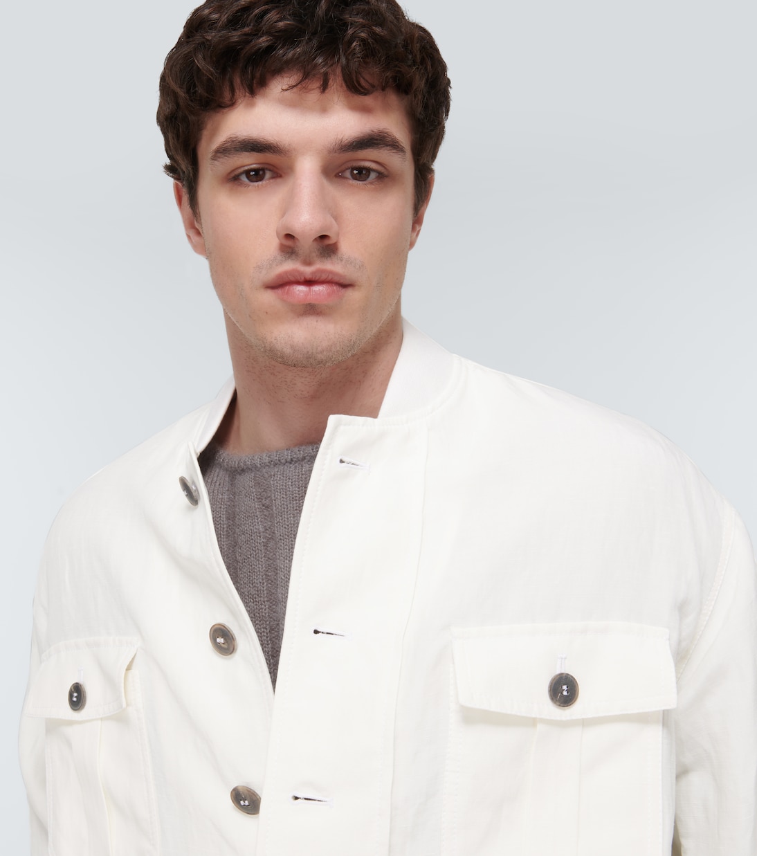 Linen and silk blazer | Giorgio Armani