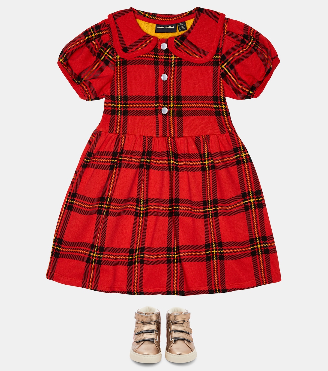 Printed cotton dress | Mini Rodini