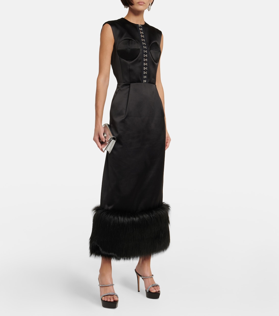 Verzierte Plateausandalen aus Leder | Gianvito Rossi