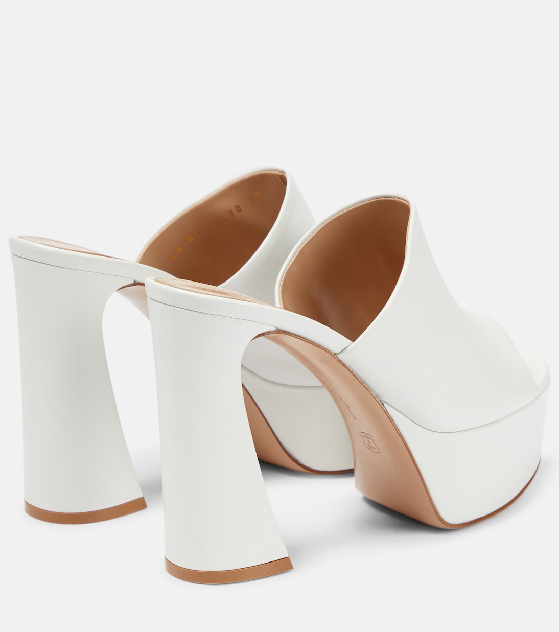 Plateau-Pantoletten Holly aus Leder | Gianvito Rossi