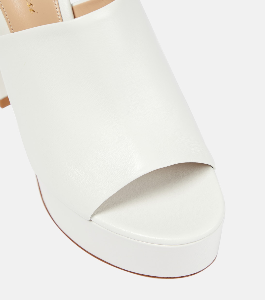 Plateau-Pantoletten Holly aus Leder | Gianvito Rossi