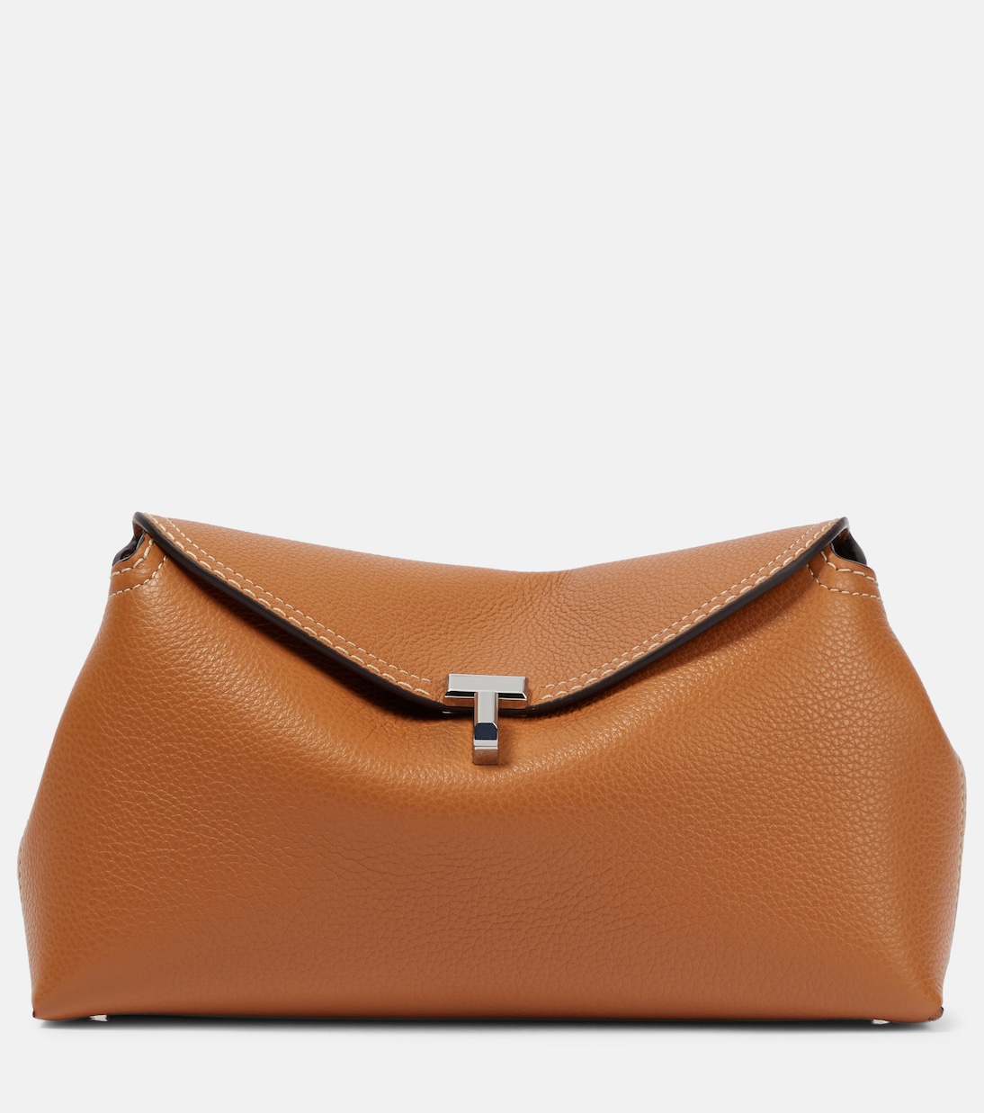 T-Lock leather clutch | Toteme