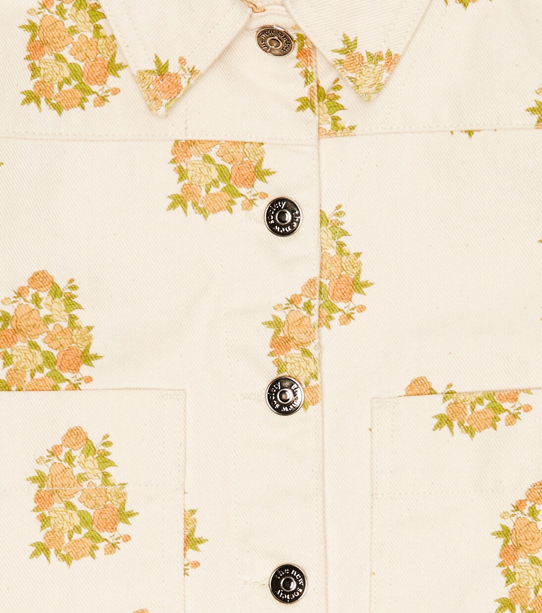 Loretta floral-print denim jacket | The New Society