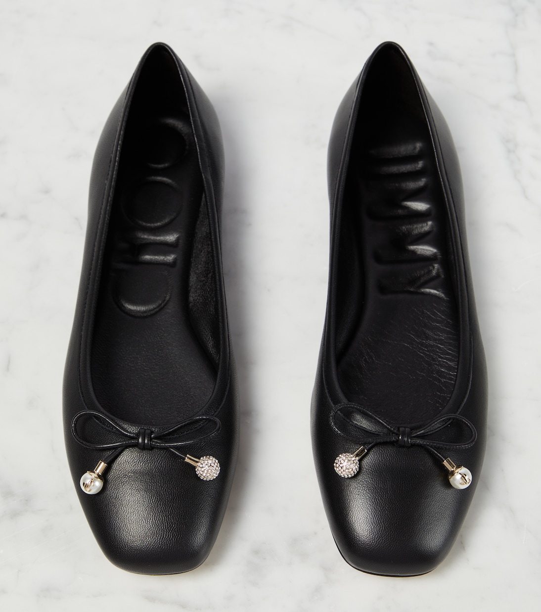 Ballerinas Elme aus Leder | Jimmy Choo