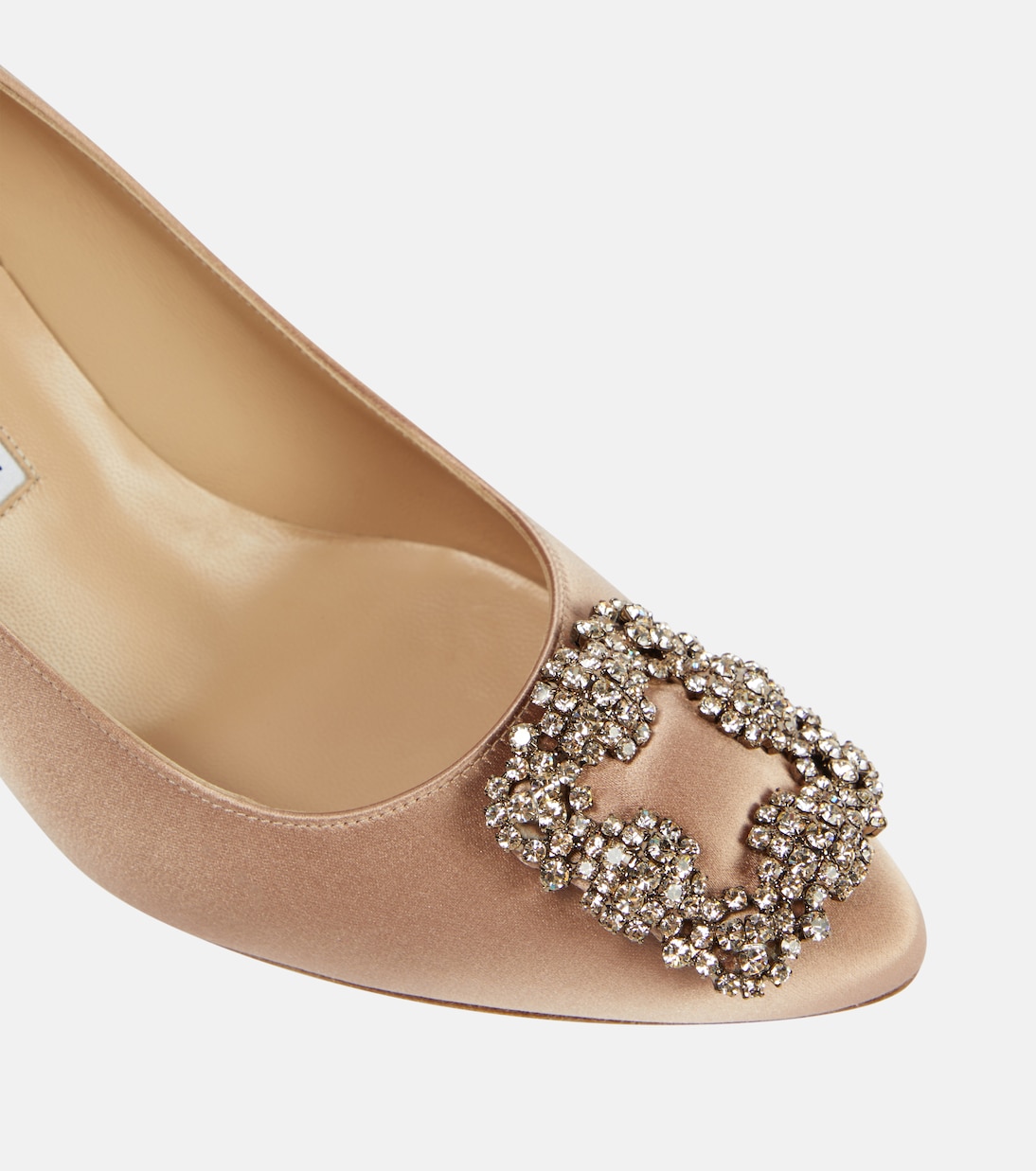 Hangisi 70 embellished satin pumps | Manolo Blahnik