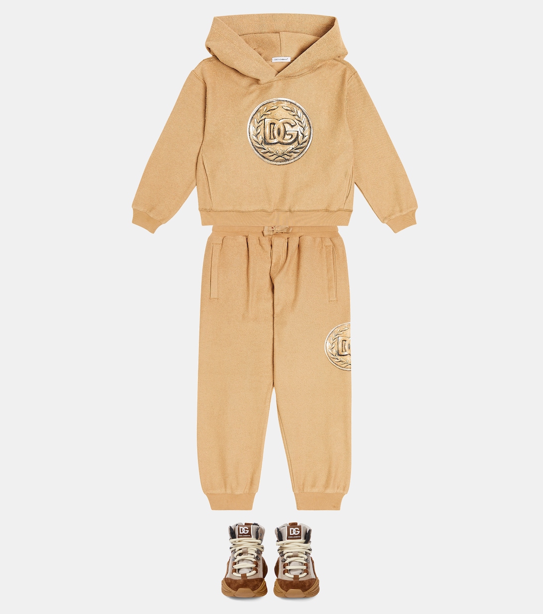 Logo cotton jersey hoodie | Dolce&Gabbana Kids
