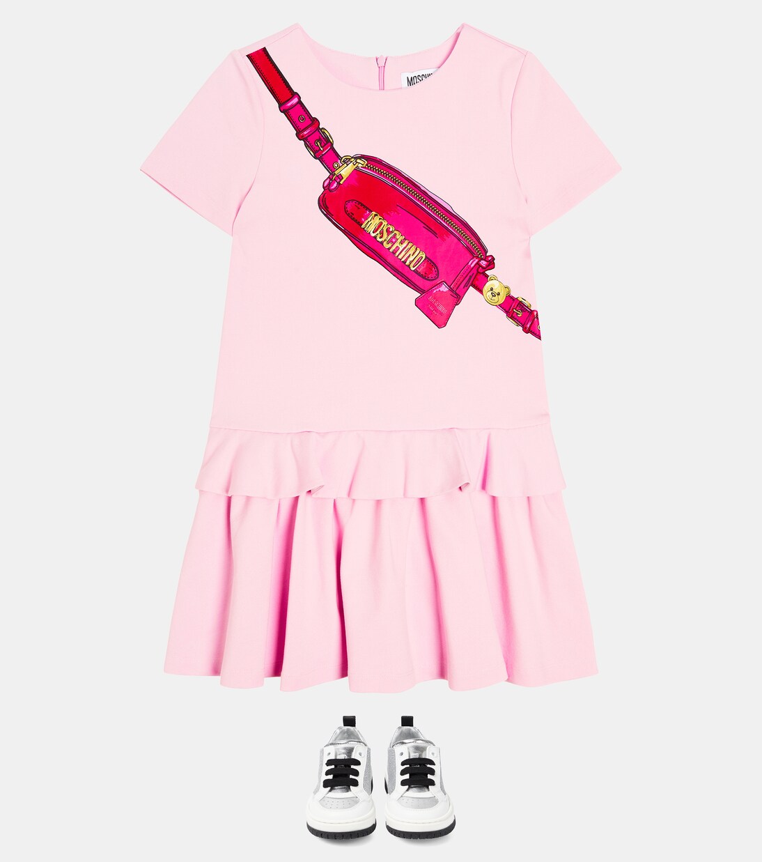 Printed jersey dress | Moschino Kids