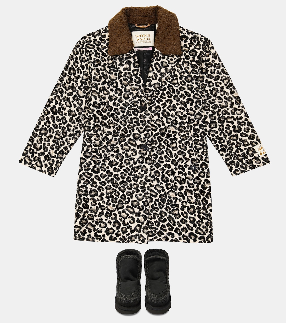 Leopard-print coat | Scotch & Soda Kids