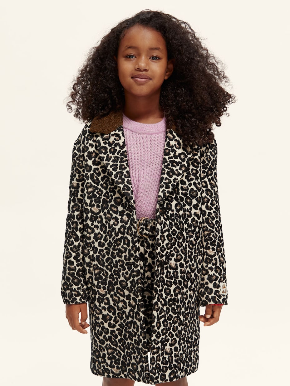 Leopard-print coat | Scotch & Soda Kids
