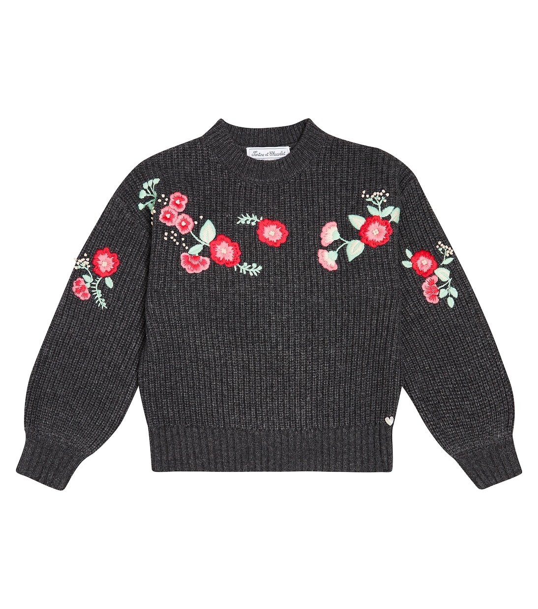 Embroidered wool-blend sweater | Tartine et Chocolat