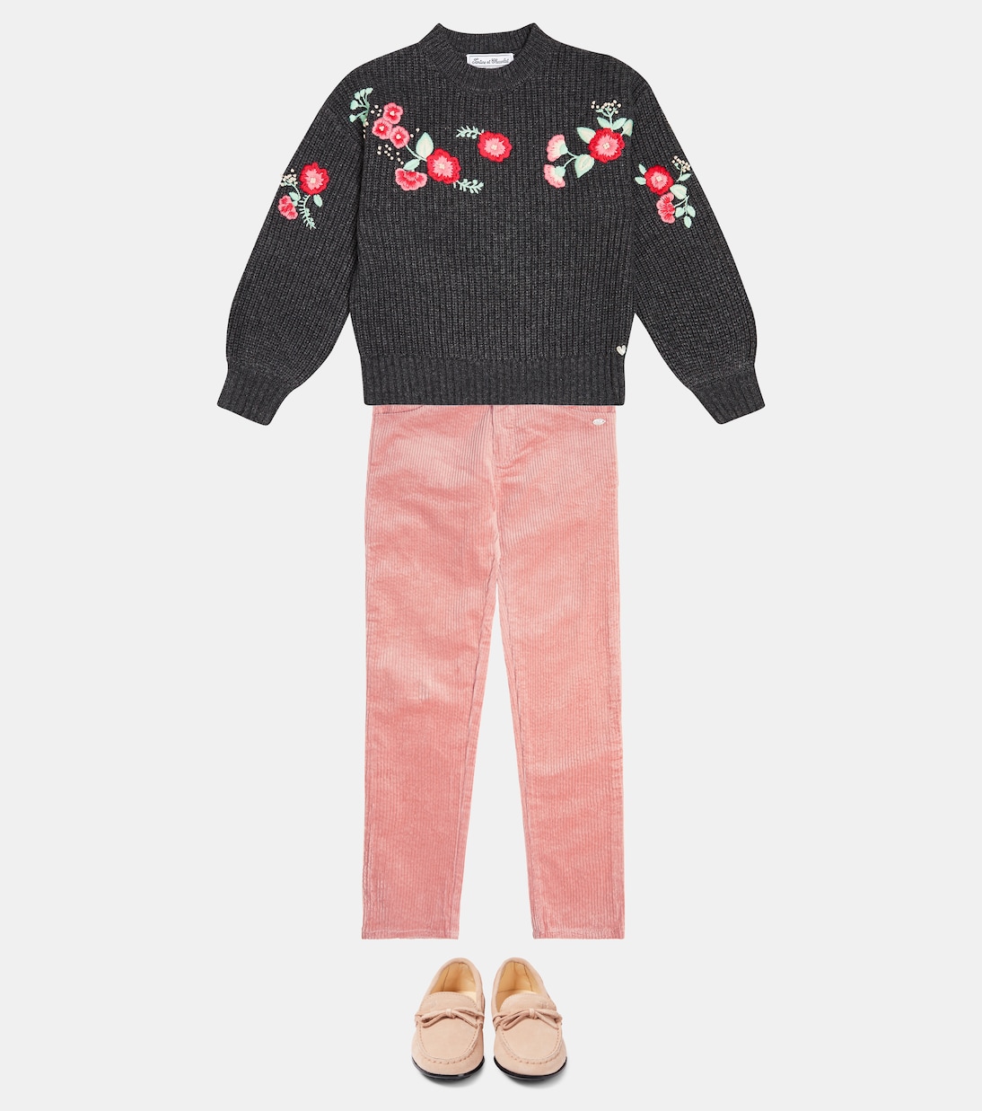 Embroidered wool-blend sweater | Tartine et Chocolat