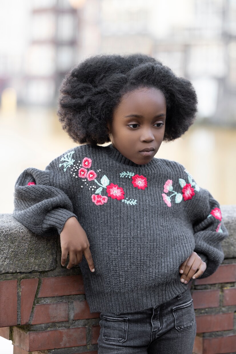 Embroidered wool-blend sweater | Tartine et Chocolat