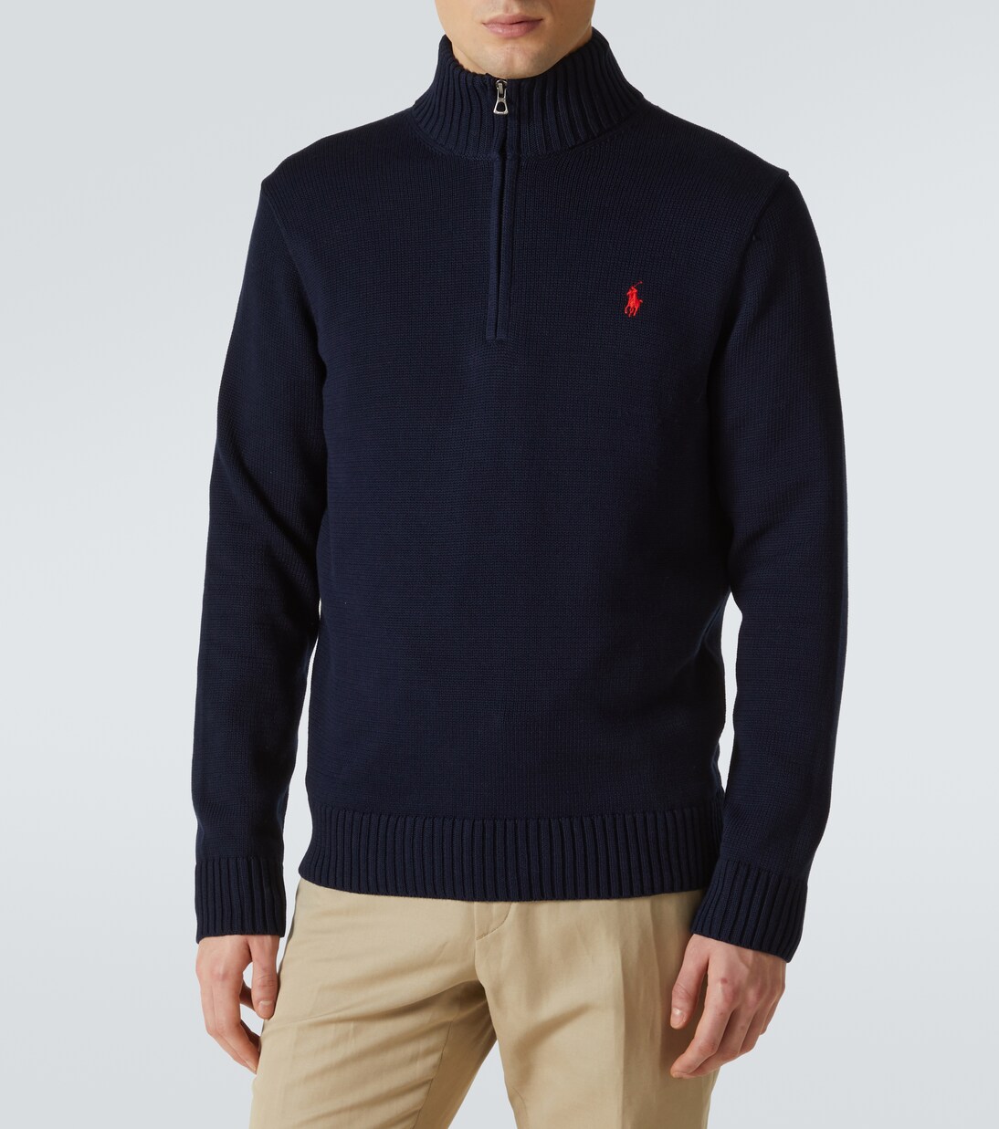 Jersey de algodón con cremallera parcial | Polo Ralph Lauren