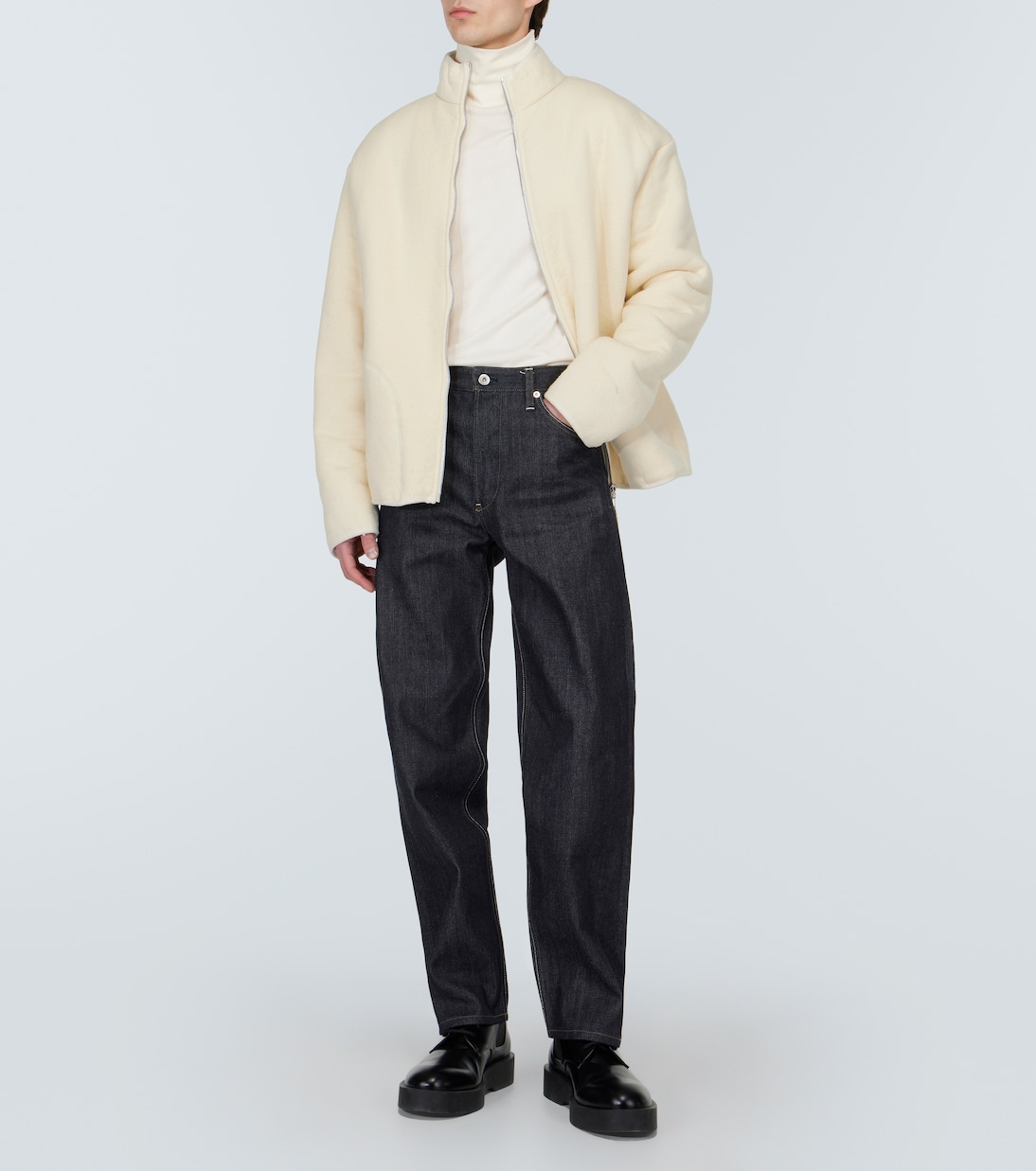 Cotton fleece jacket | Jil Sander