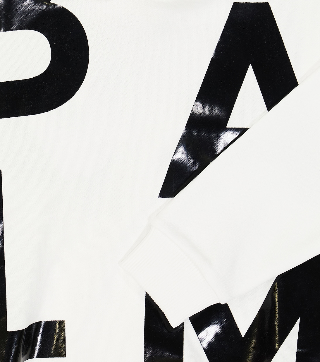 Sweat-shirt à capuche en coton à logo | Balmain Kids