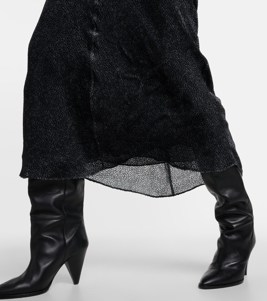 Robe midi Sabrina en soie mélangée | Isabel Marant