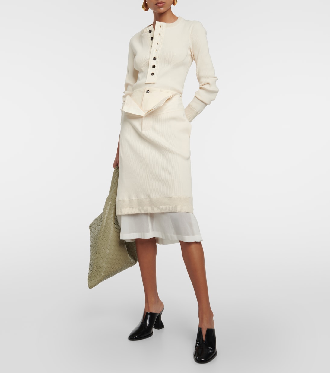 Sac Hop Intrecciato Large en cuir | Bottega Veneta