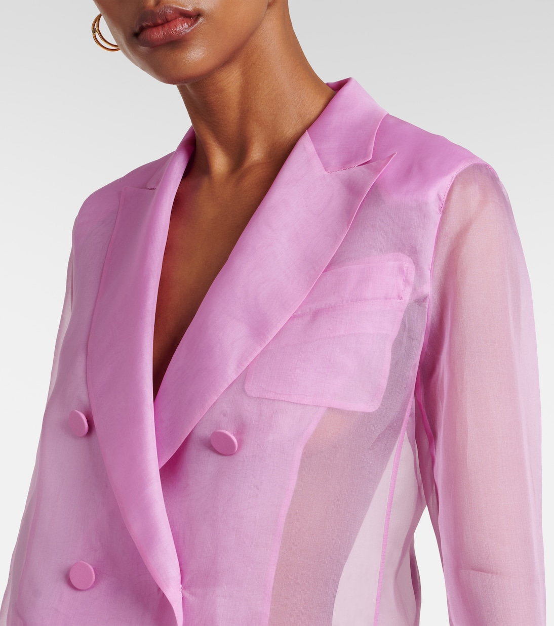 Blazer Negrar de organza de seda | Max Mara