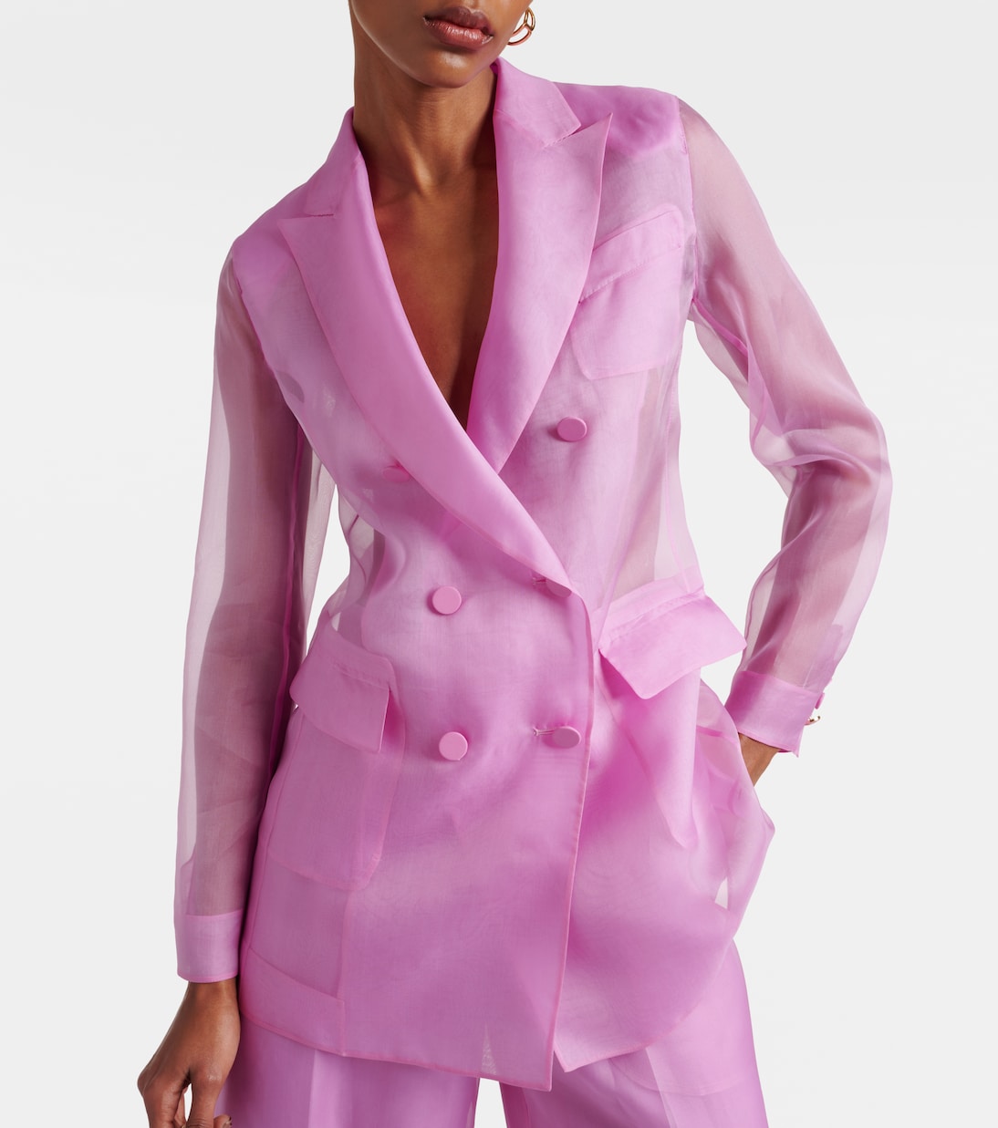 Blazer Negrar de organza de seda | Max Mara