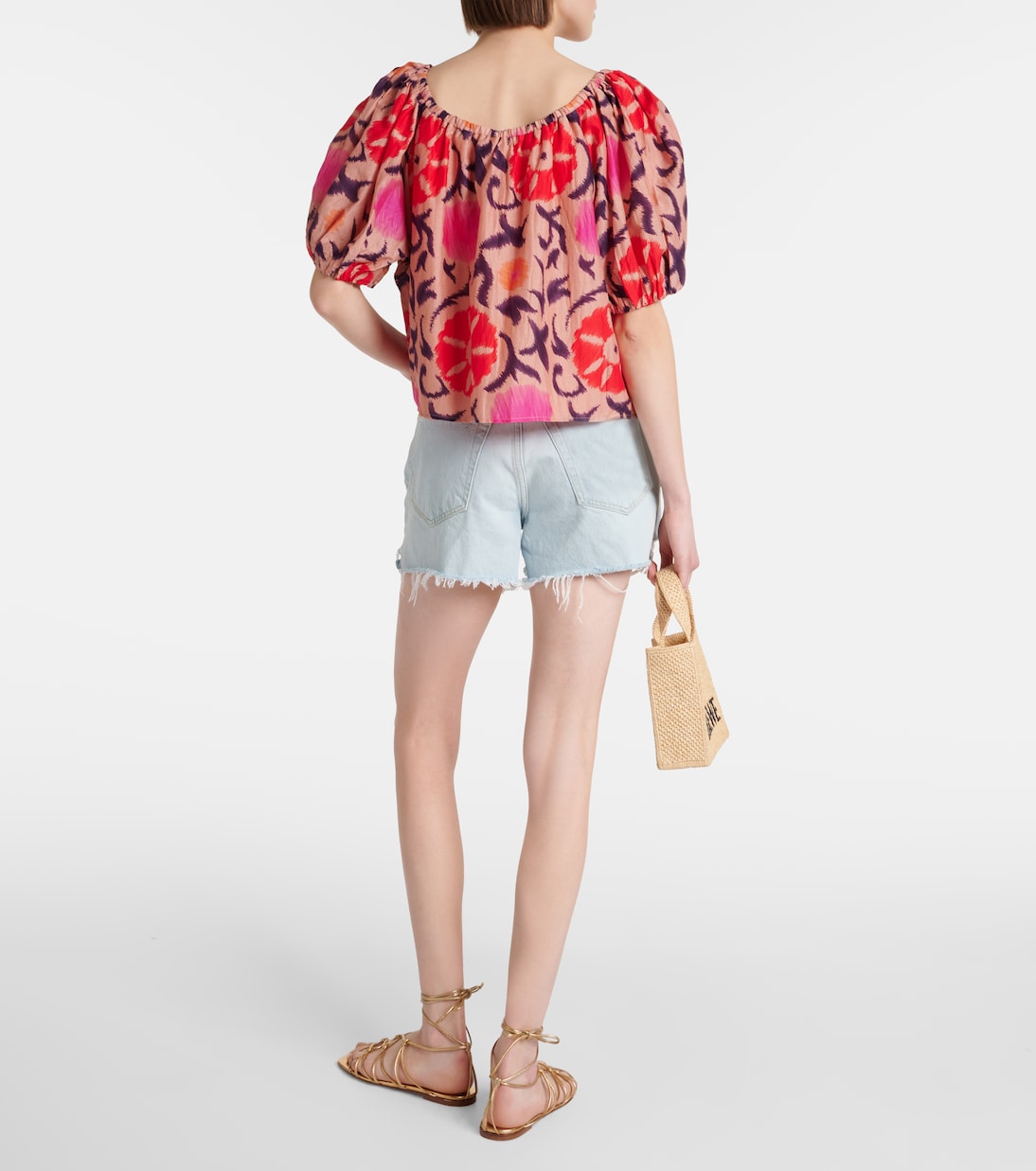 Top Edlin in cotone e seta con stampa | Velvet