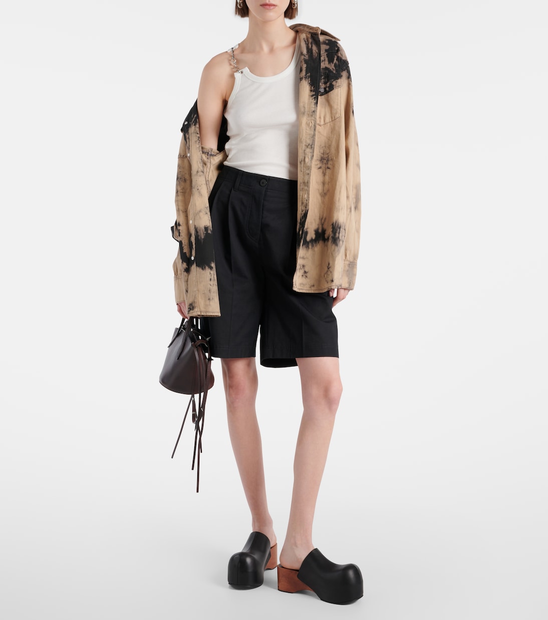 Tank top de algodón con cadena | Acne Studios