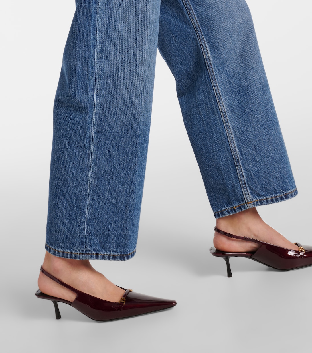 High-Rise Straight Jeans Loose Crop | Re/Done