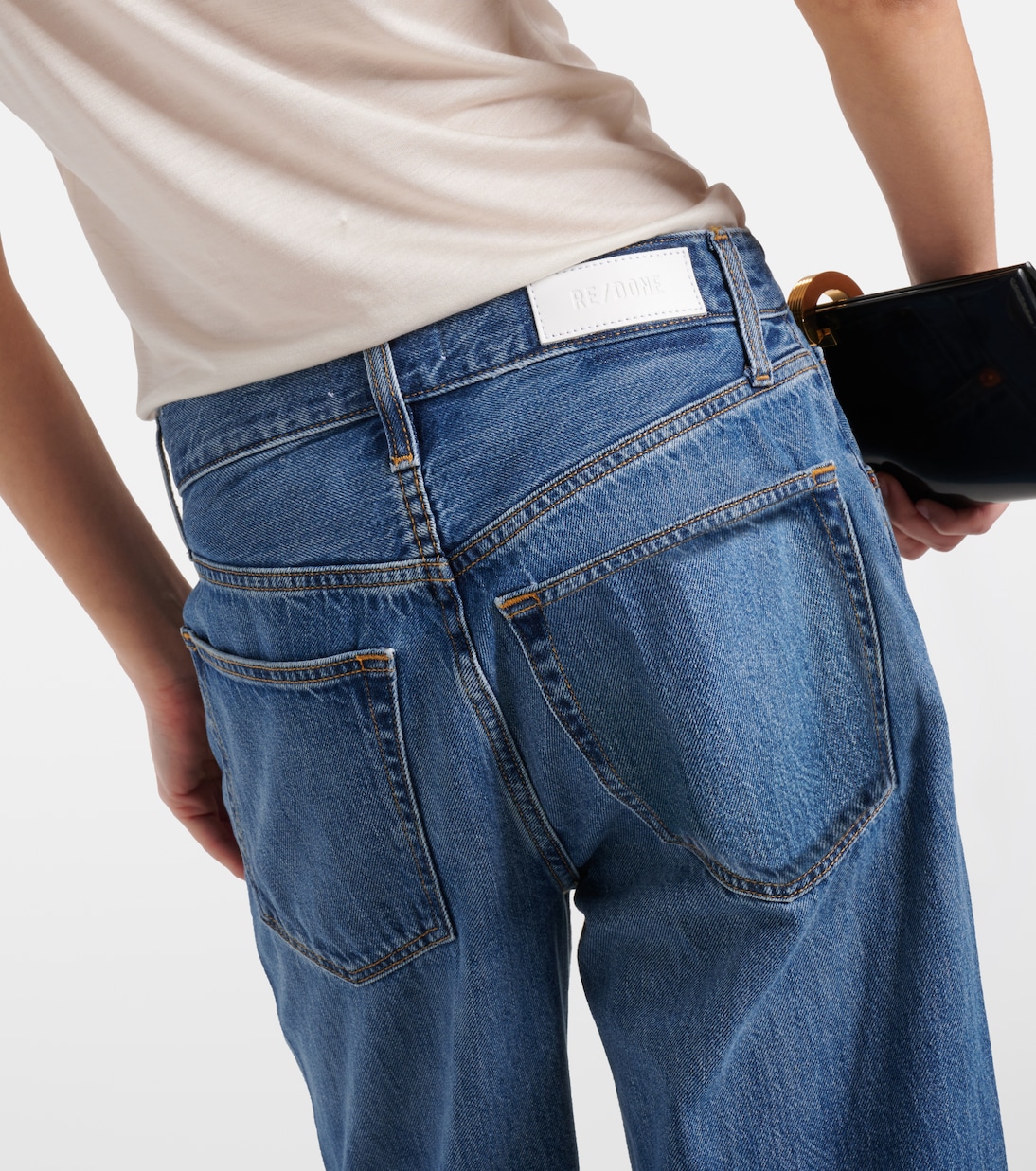 High-Rise Straight Jeans Loose Crop | Re/Done