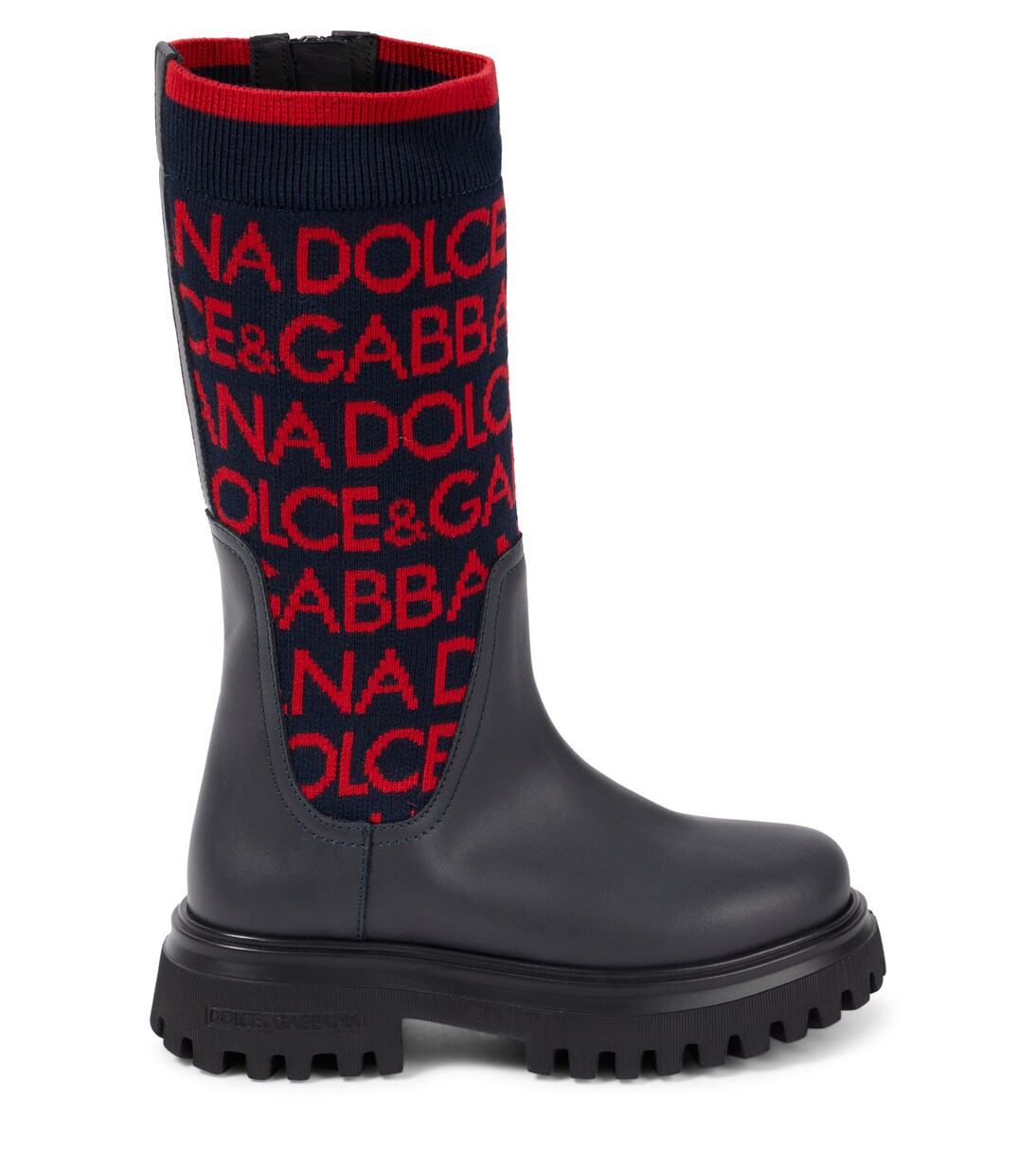 Logo leather ankle boots | Dolce&Gabbana Kids