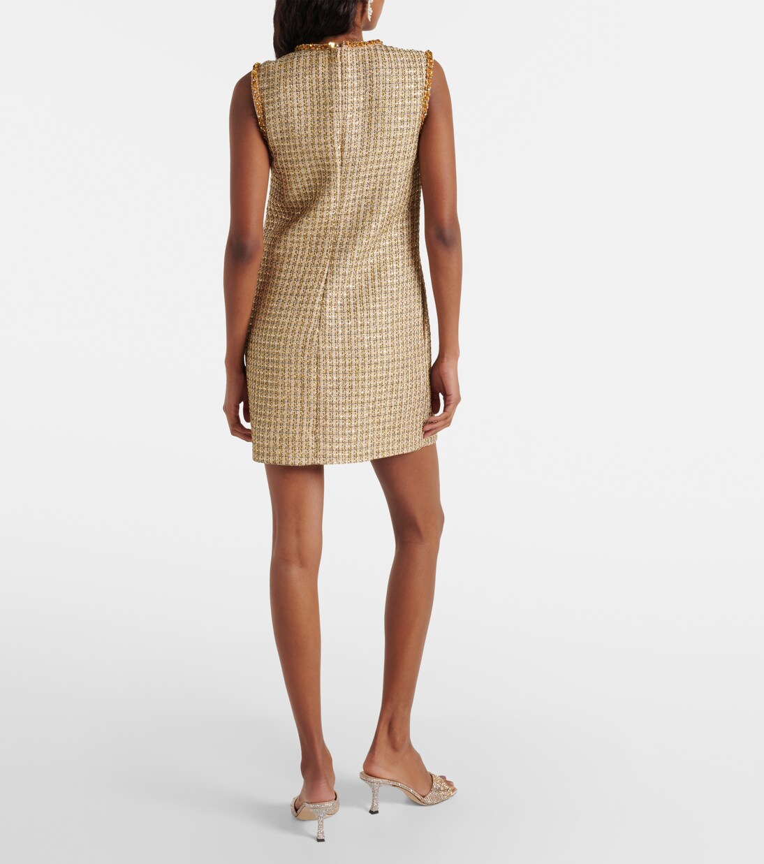 Miniabito in bouclé con applicazioni | Self-Portrait