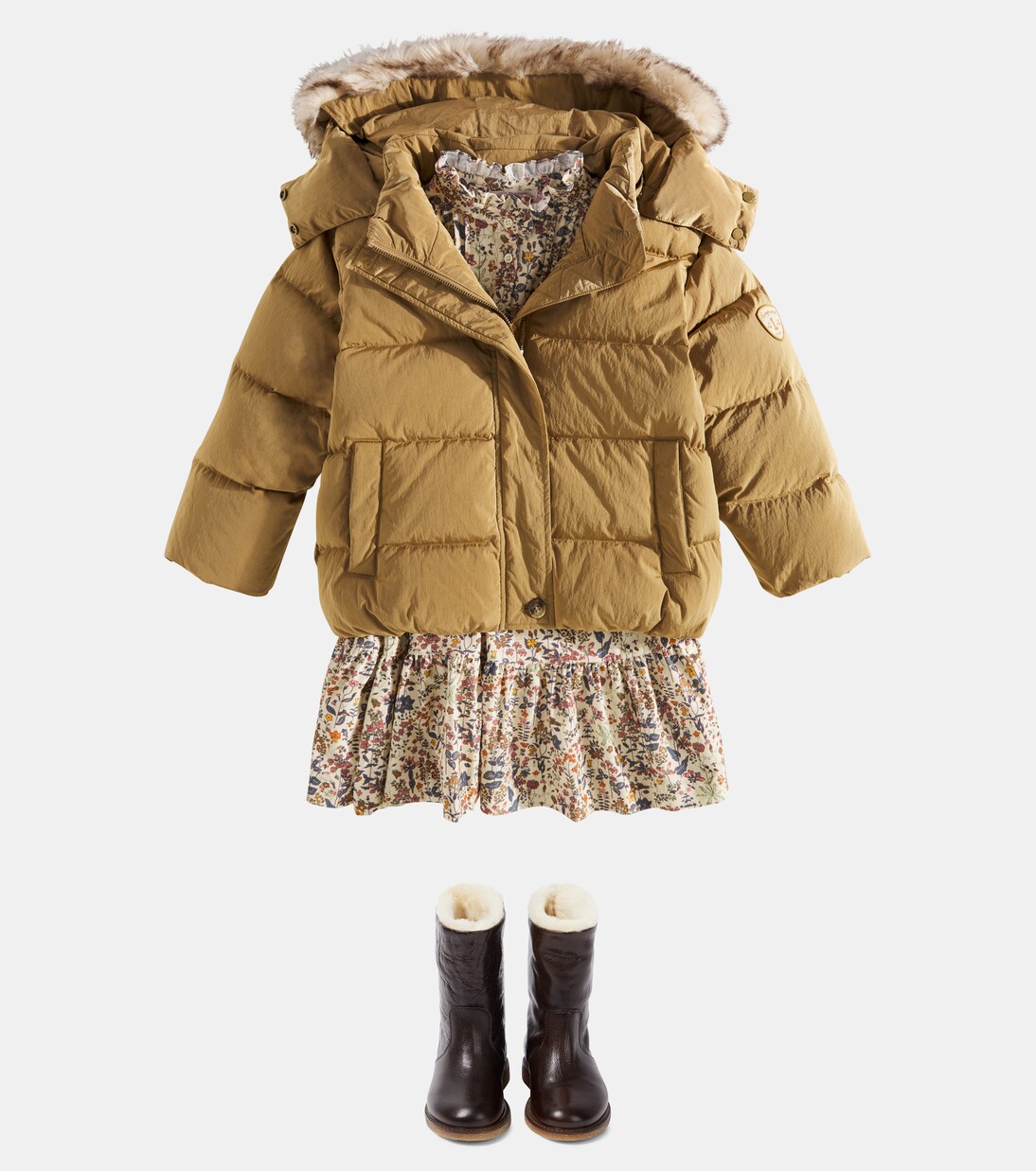 Robe Gwyneth en coton à fleurs | Bonpoint