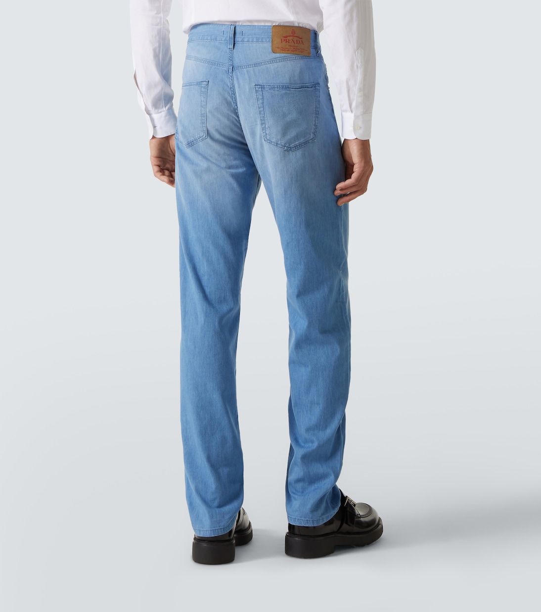 Jeans regular a vita media | Prada