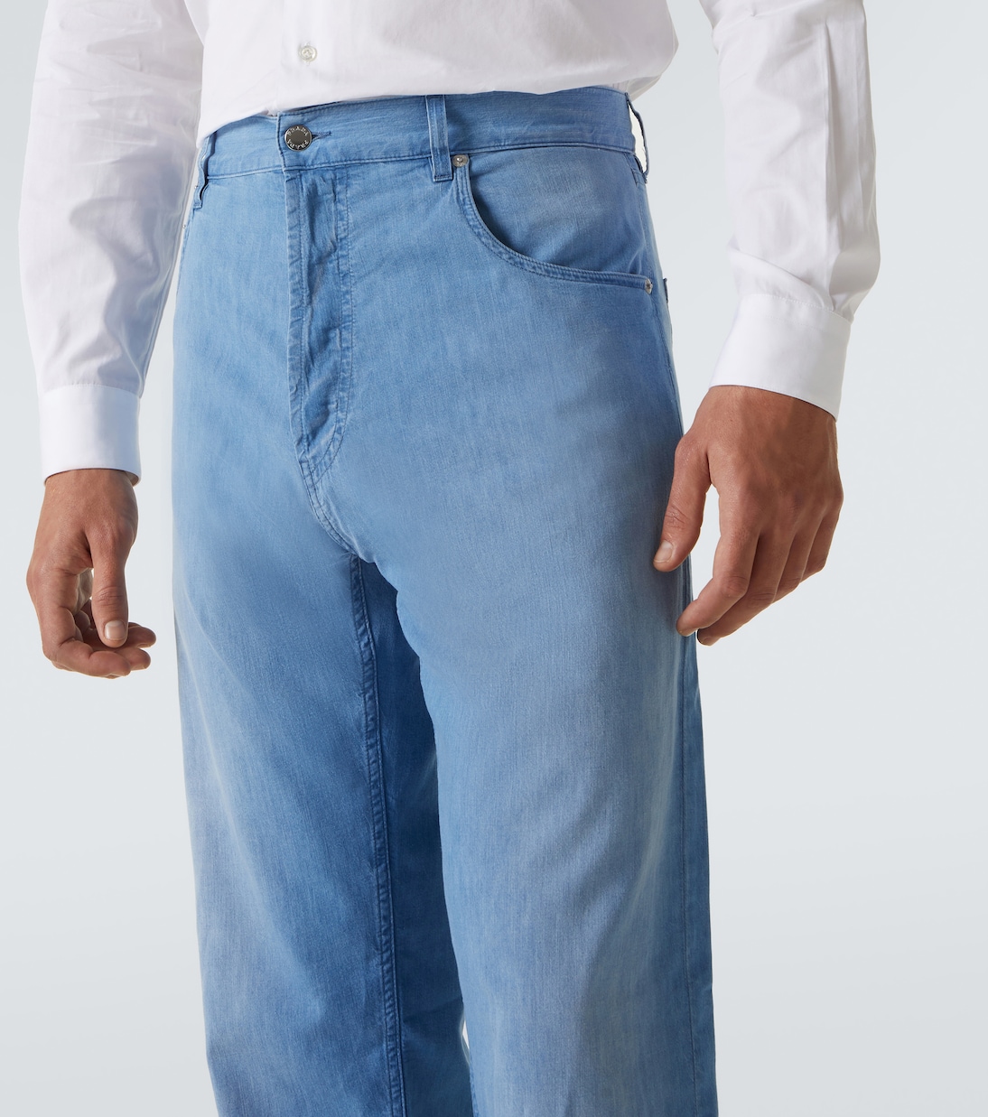 Jeans regular a vita media | Prada