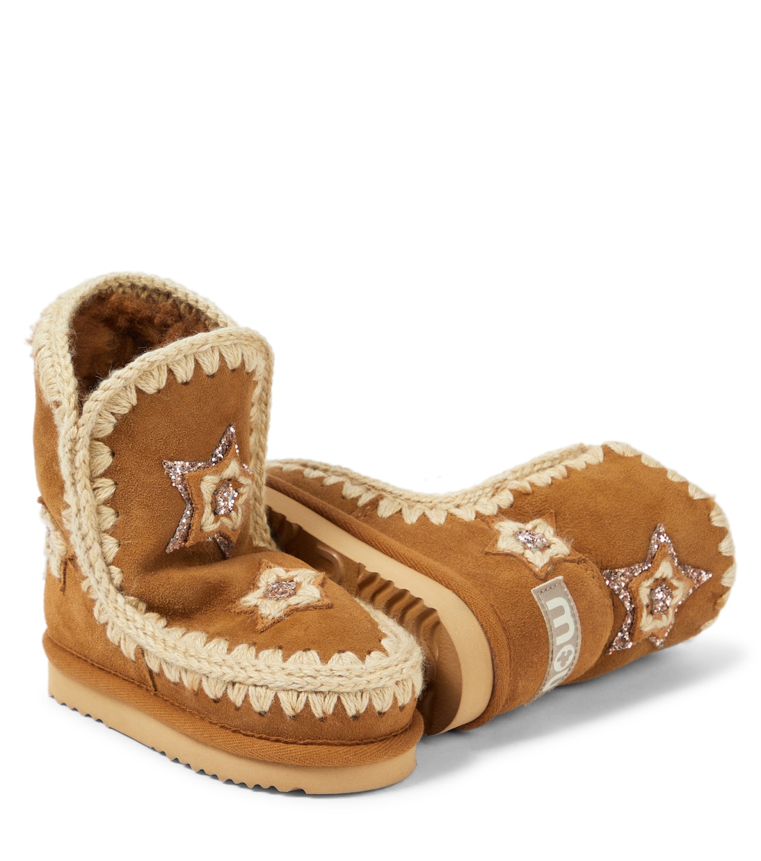 Shearling suede ankle boots | Mou Kids