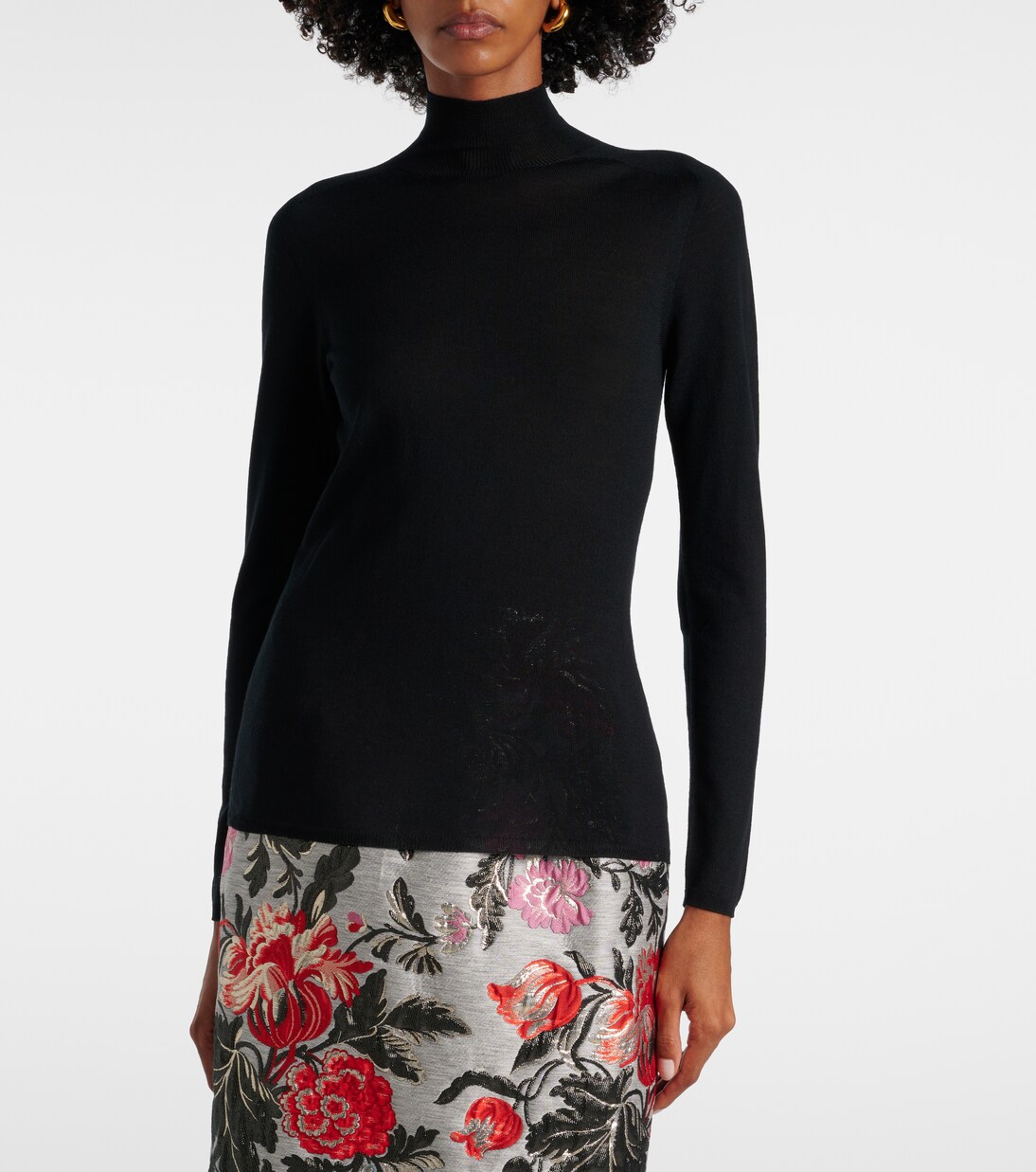 Pull en laine à col roulé | Carolina Herrera