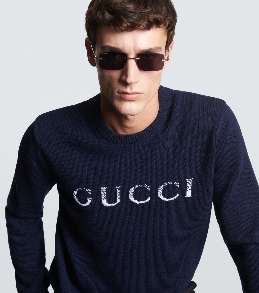 Horsebit矩形太阳镜 | Gucci