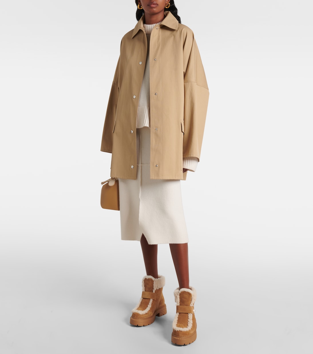 Ankle Boots Shea aus Veloursleder mit Shearling | Jimmy Choo