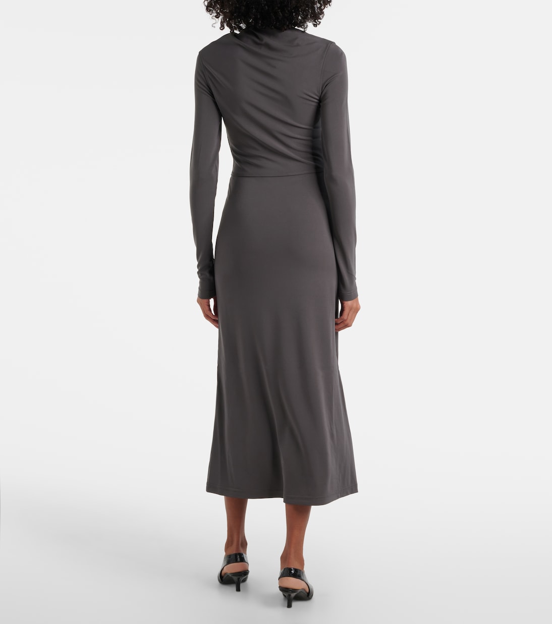 Draped jersey midi dress | Toteme