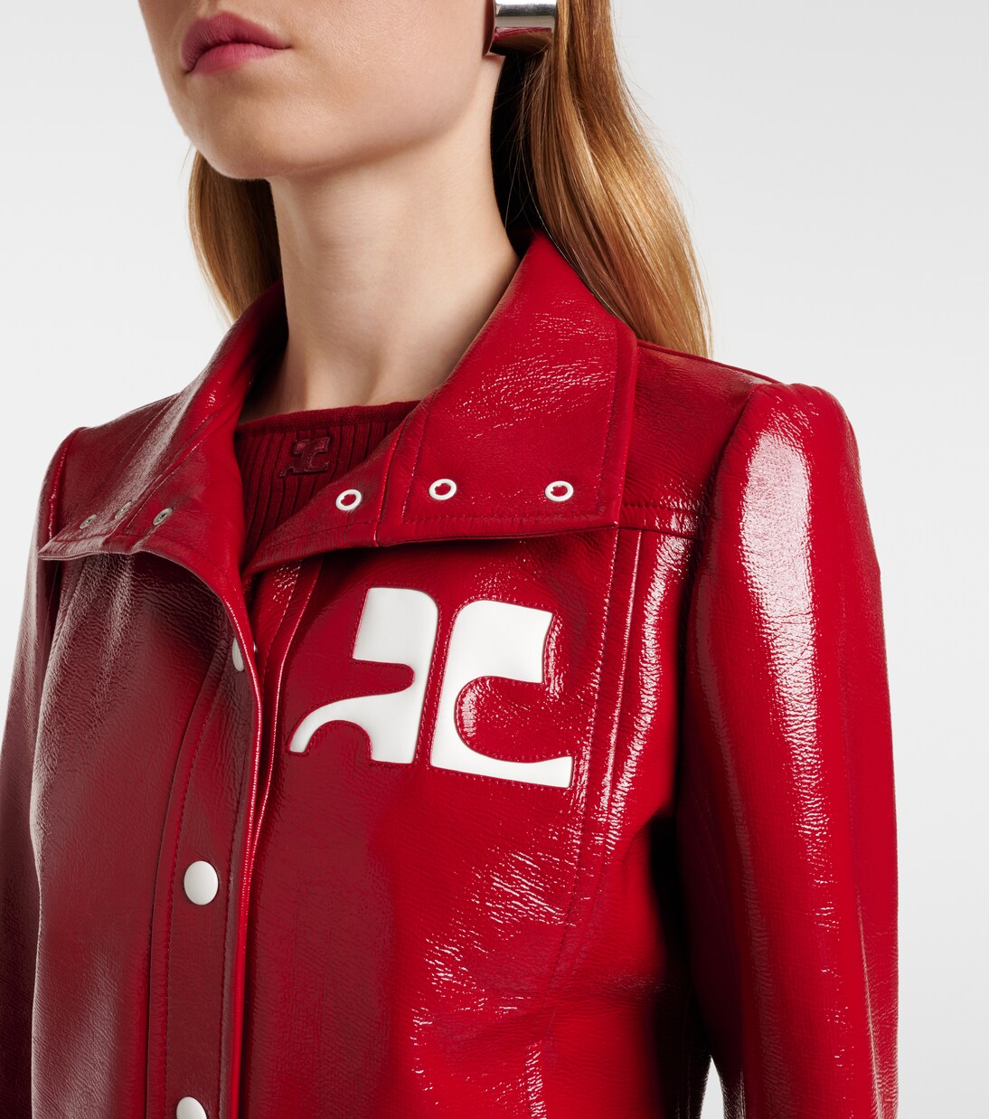 Reedition vinyl jacket | Courrèges