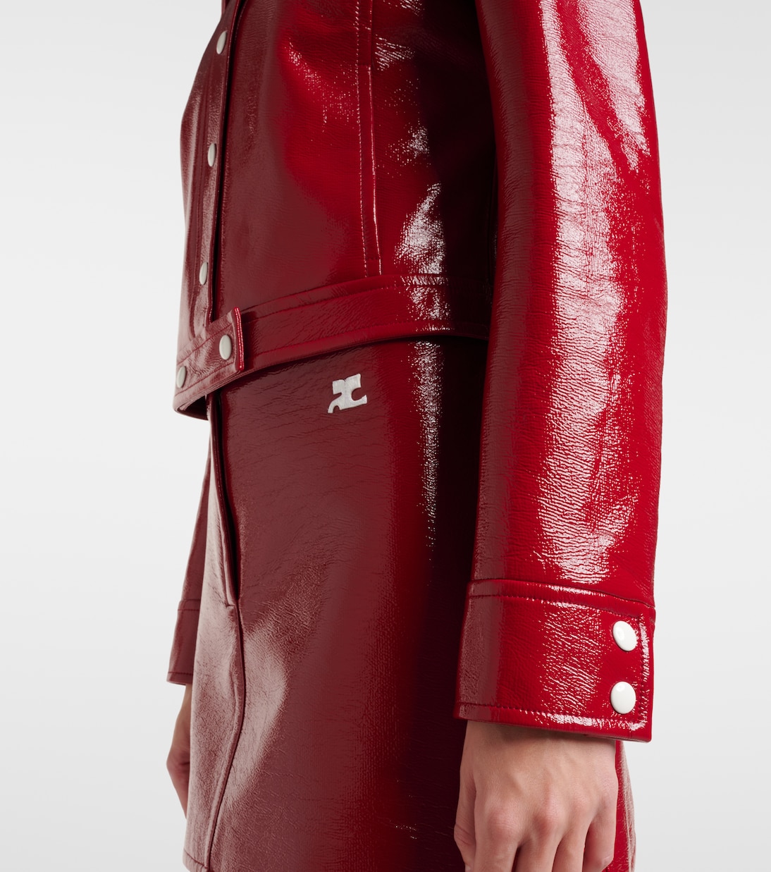 Reedition vinyl jacket | Courrèges